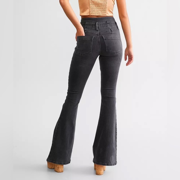 NWT Free People We the Free After Dark Mid Rise Flare Vintage Black Size… - Picture 3 of 14